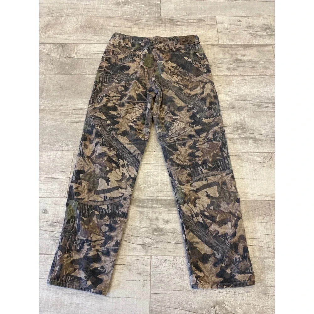 Wrangler Authentic Jeans Men's Mossy Oak Camo Style 97GR1FF Size 36x34 Cotton‎